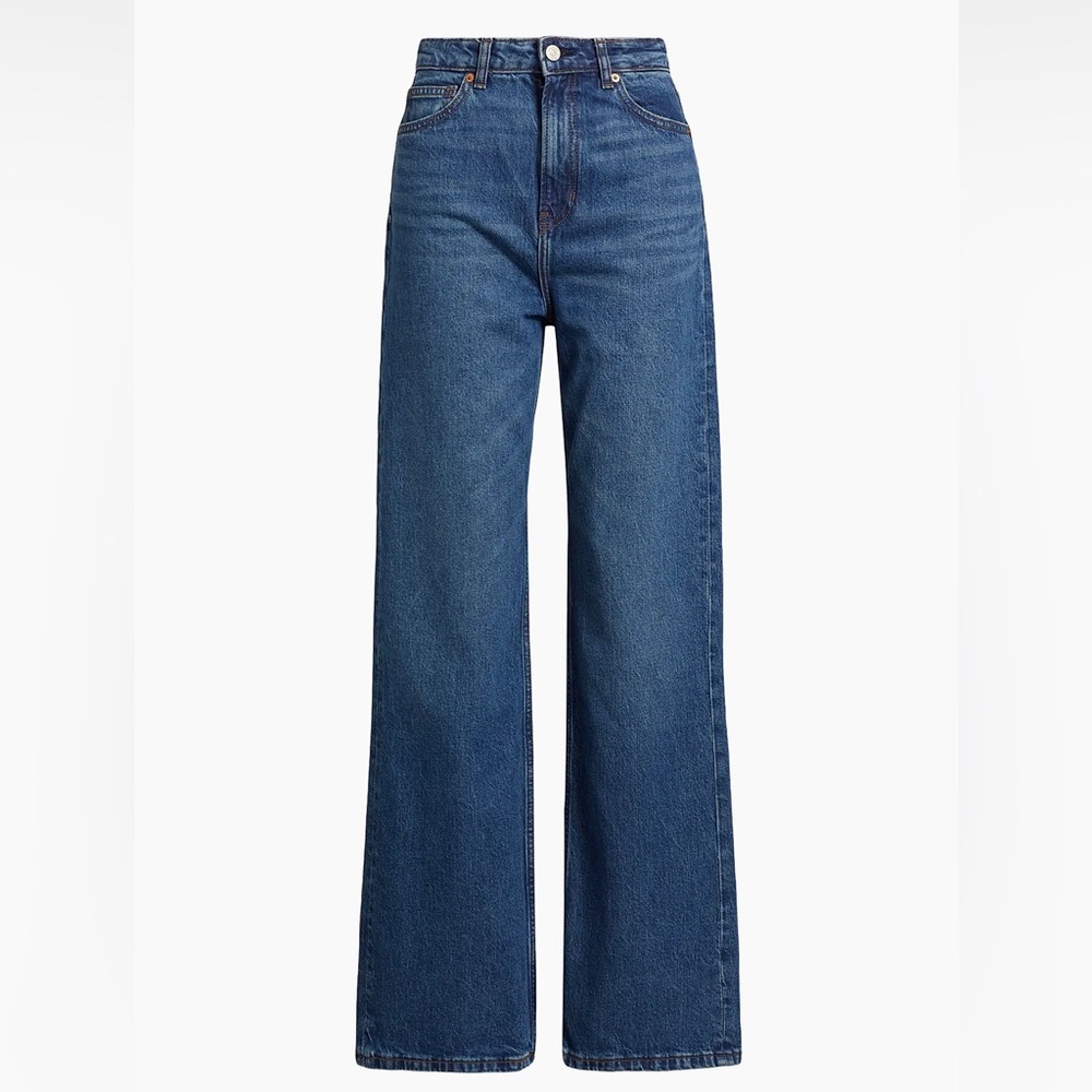 Reformation Wilder Stretch High-Rise Wide-Leg Jeans size 24